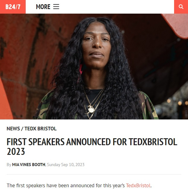 Jen Reid looking into the lense