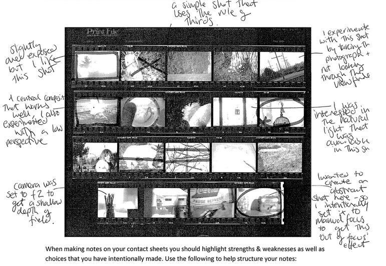 GCSE Media 10/11: Contact Sheet Annotation. GCSE Media 10/11: Contact Sheet Annotation.