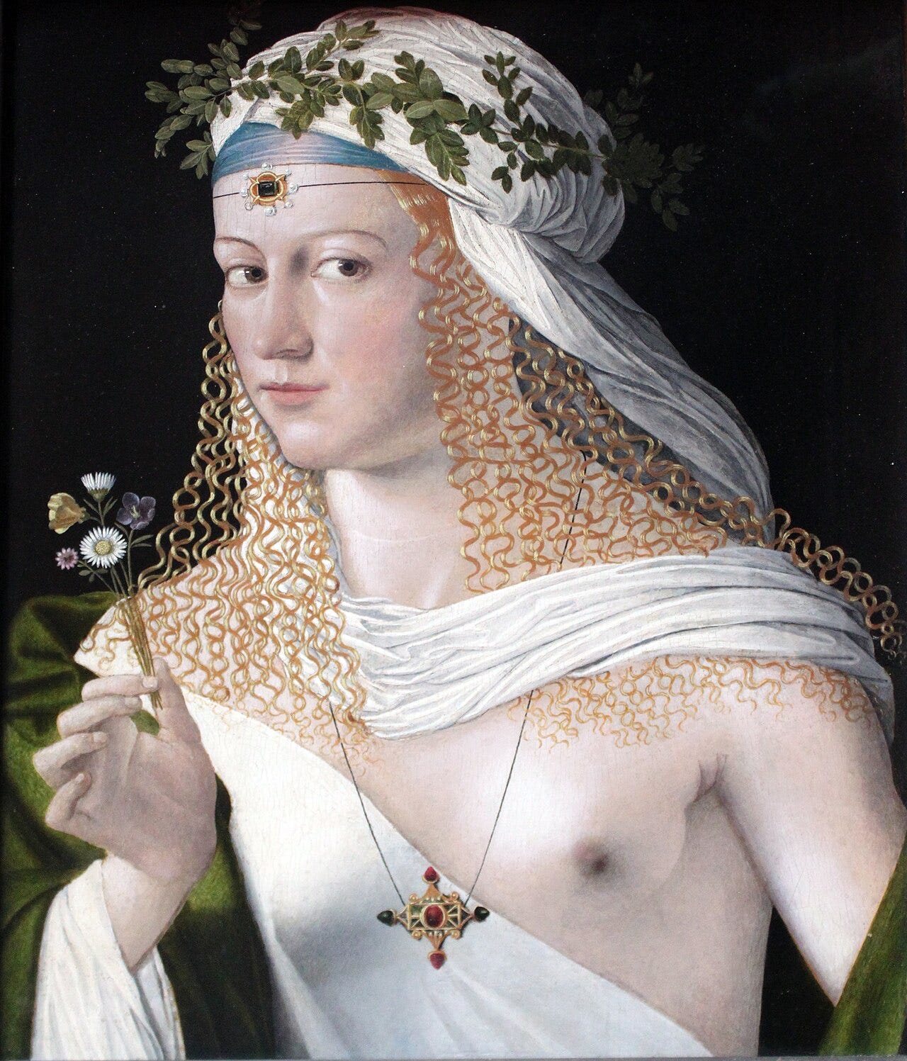 Renaissance woman portrait