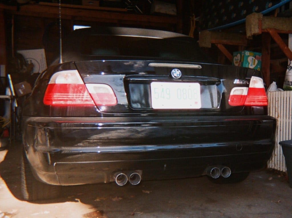 2003 BMW E46 M3 convertible rear end 2003 BMW E46 M3 convertible rear end