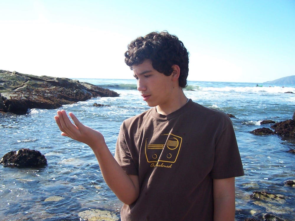 age 12, already pondering the self