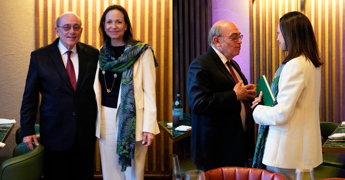 Hugo de Zela se reunió con María Corina Machado y reafirma compromiso con la democracia en Venezuela