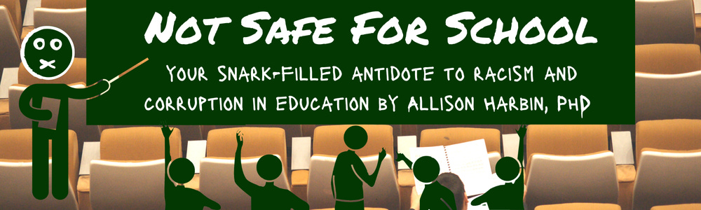 Not Safe for School banner