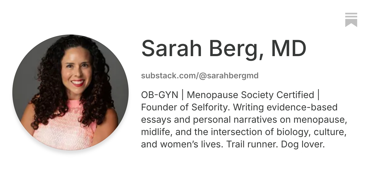 Sarah Berg, MD | Substack