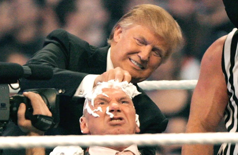 Donald Trump in the ring. 