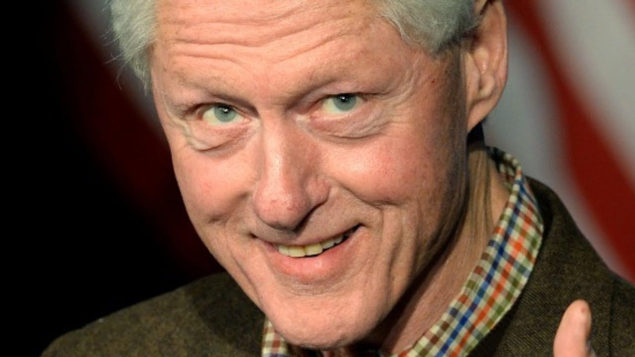 The eyes of a man with a plan. Thumbs up from the former pres.
