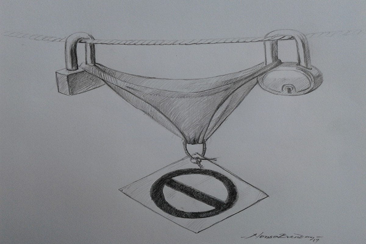In parts of Nigeria, female pants have become endangered Illustration by Nonso Brendan for The Question Marker In parts of Nigeria, female pants have become endangered Illustration by Nonso Brendan for The Question Marker