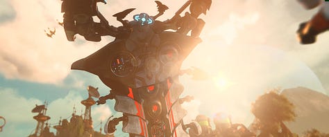 Multiple ultrawide screenshots from Ratchet & Clank: Rift Apart.