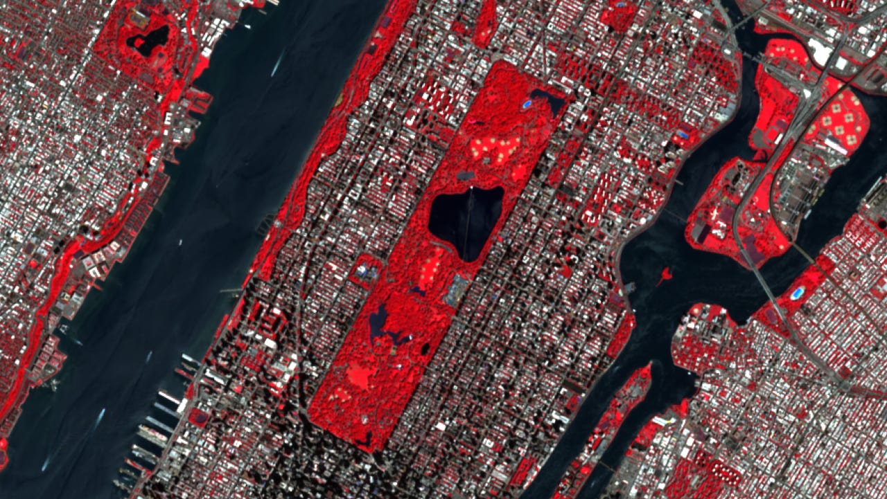 Satellite Data Science Sample in Python Sample - How Much Green Space Does Each New Yorker Get?