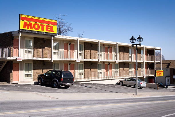 Foto de American Hotel e mais fotos de stock de Motel - Motel, Exterior de  Prédio, Hotel - iStock