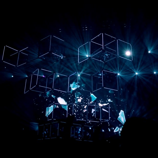 geometric shape digital wallpaper