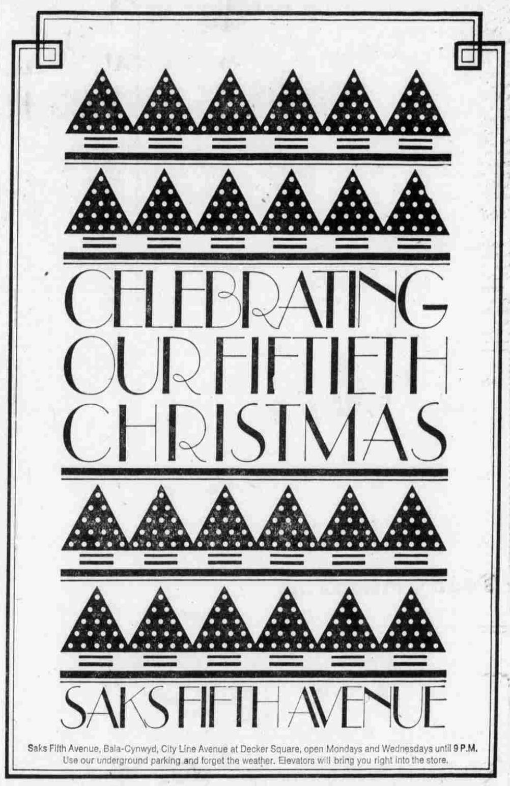 Saks Fifth Avenue's Holiday Golden Jubilee