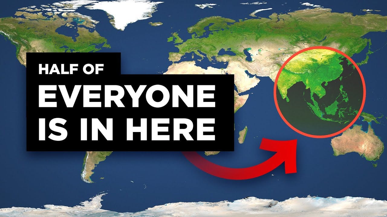 More Than Half the World's Population Lives Inside This Circle More Than Half the World's Population Lives Inside This Circle