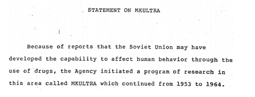 Dissecting the CIA's lies regarding MKULTRA • MuckRock