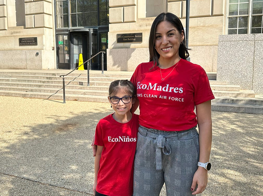 Moms Clean Air Force’s National Field Manager Liz Hurtado testified at the EPA in favor of tailpipe pollution regulations
