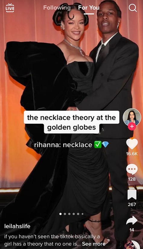 Tiktok commentators and digital culture writers discuss #recessioncore and lack of jewellery on red carpets