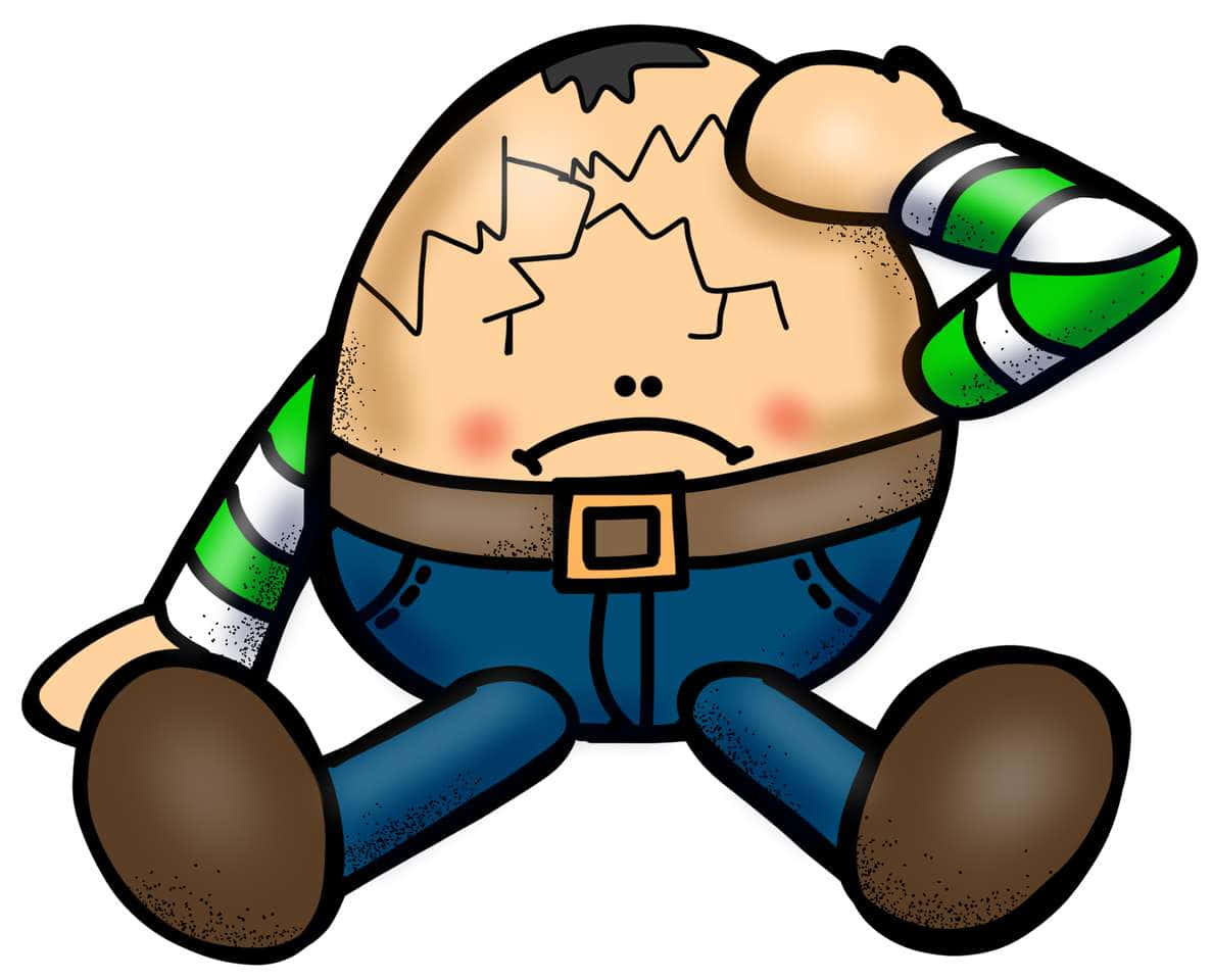 Download Humpty Dumpty With Cracked Head Picture | Wallpapers.com