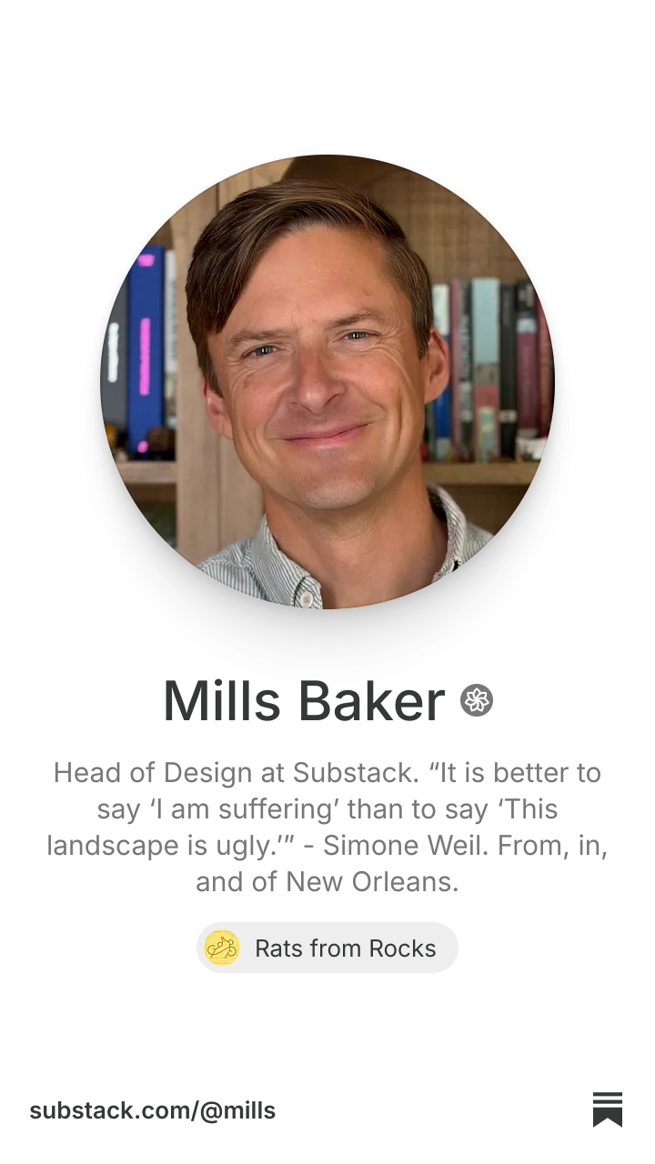 Mills Baker | Substack