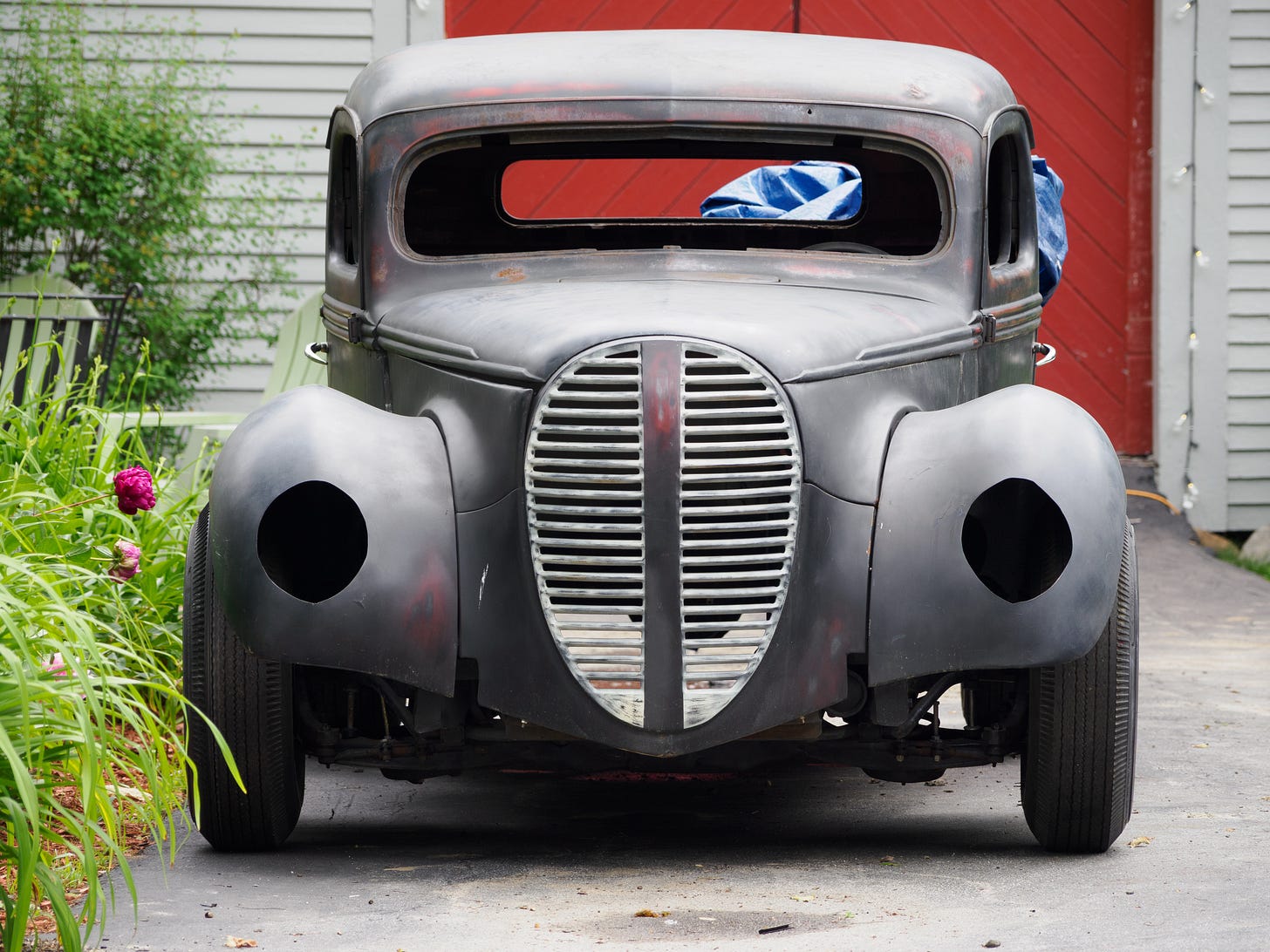 Restoration of antique truck