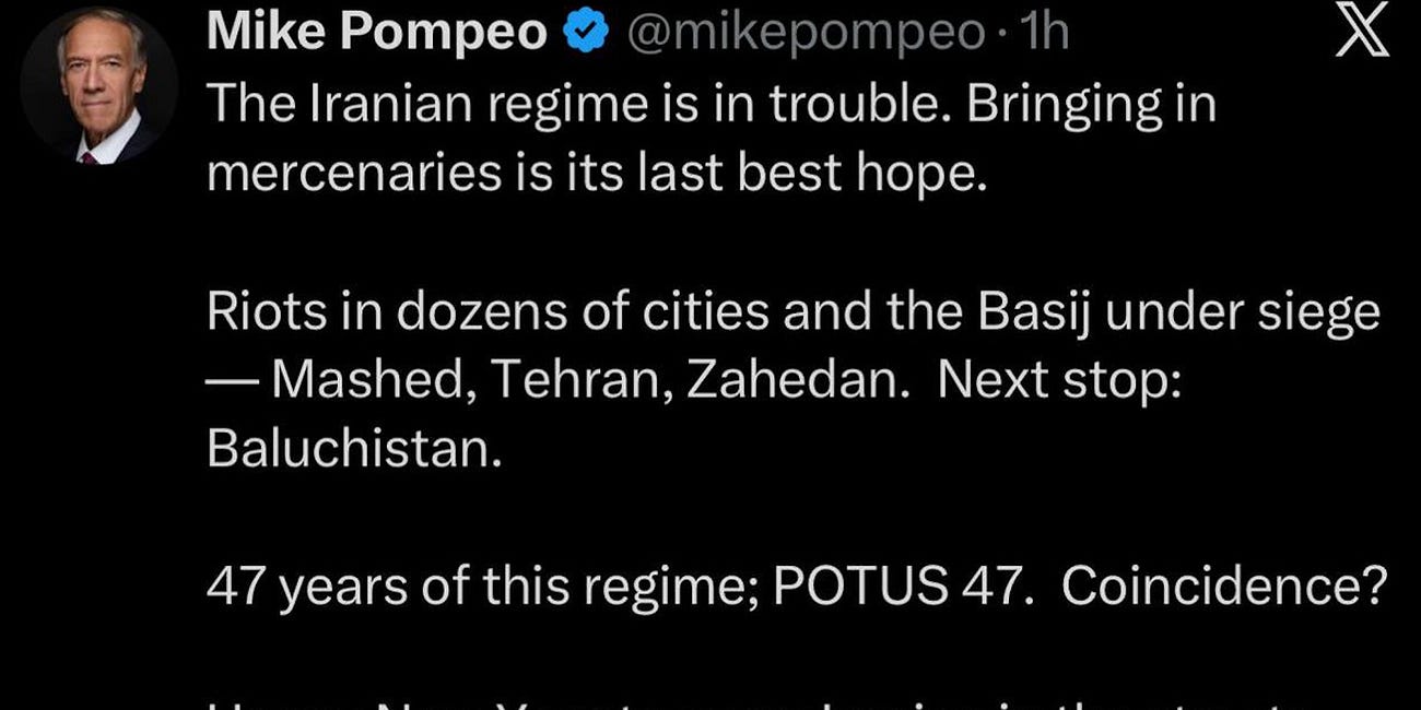 'UH WHAT?' Pompeo sends New Year wishes to 'Mossad agents' taking part in Iranian protests