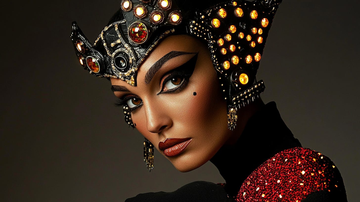 A stunning extraterrestrial-inspired fashion model in a close-up shot, featuring intricate biomechanical jewelry and iridescent alien silk --ar 16:9 --sref 2345827038 --v 6.1 A stunning extraterrestrial-inspired fashion model in a close-up shot, featuring intricate biomechanical jewelry and iridescent alien silk --ar 16:9 --sref 2345827038 --v 6.1