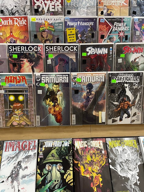 Samurai 2.0 comics at Midtown Comics in New York City