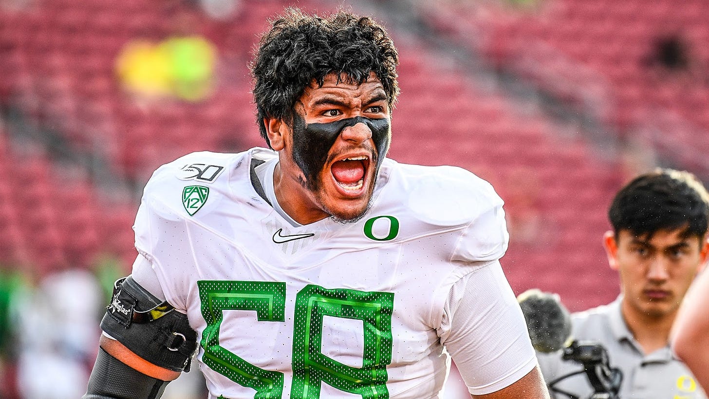 2021 NFL Draft Preview: Oregon OT Penei Sewell | Film ...