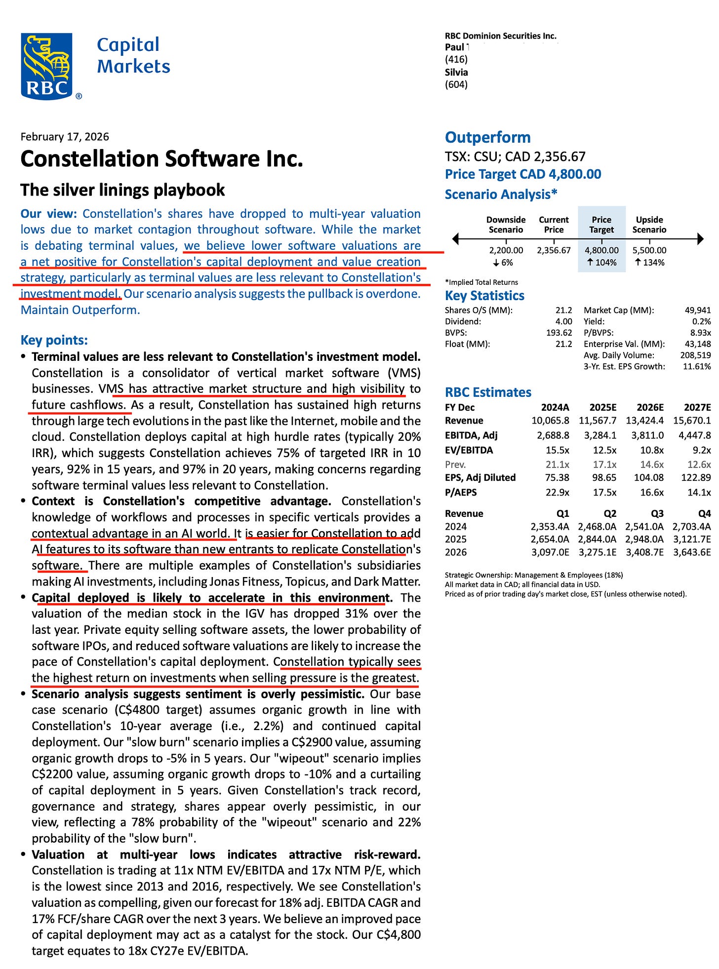 Breaking Down RBC's Constellation Software Mega Report
