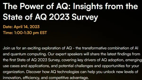 THE POWER OF COMBINING AI WITH QUANTUM TECH [Free, external event - RSVP direct]