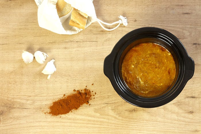 Sopa de ajo. Receta para Crock Pot