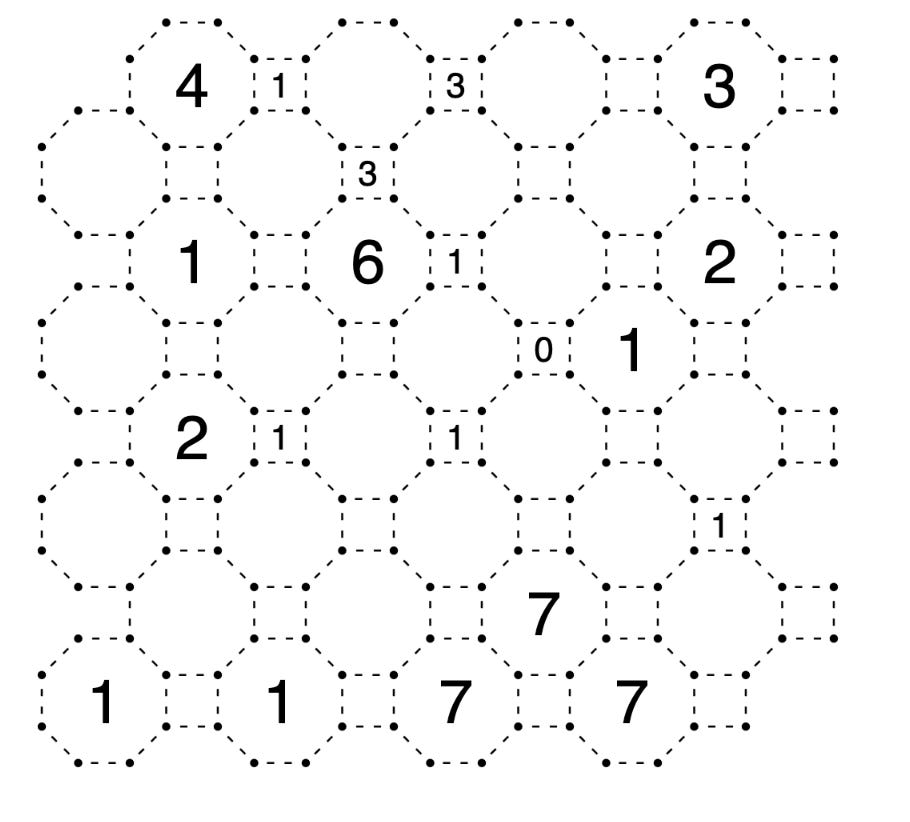 Truncated Square Slitherlink