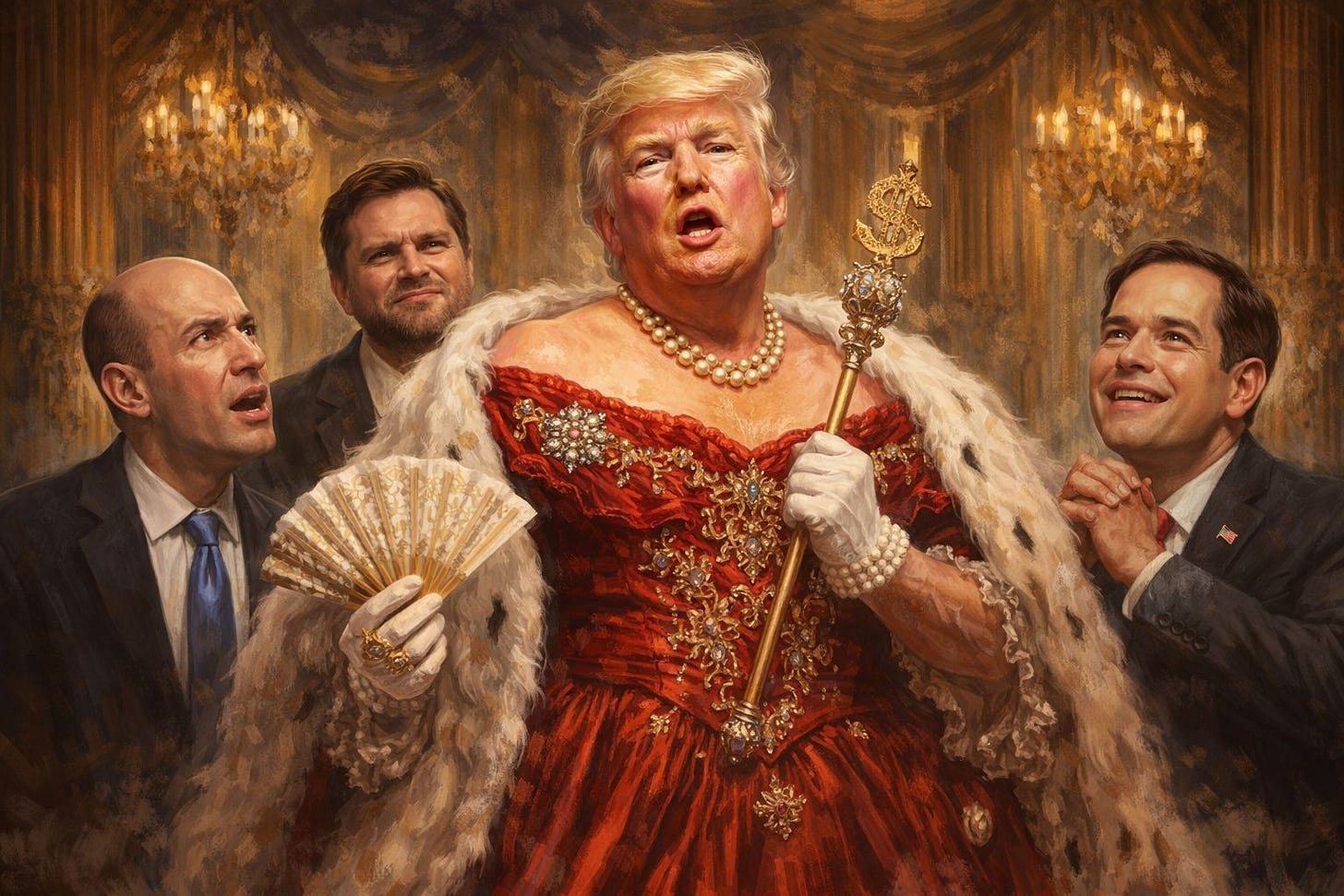 Trump is the star of Oh, Donald !!! Cue the chaos, vanity, impulse, and a star who thinks he's the lead in a misunderstood spectacle. Trump is the star of Oh, Donald !!! Cue the chaos, vanity, impulse, and a star who thinks he's the lead in a misunderstood spectacle.