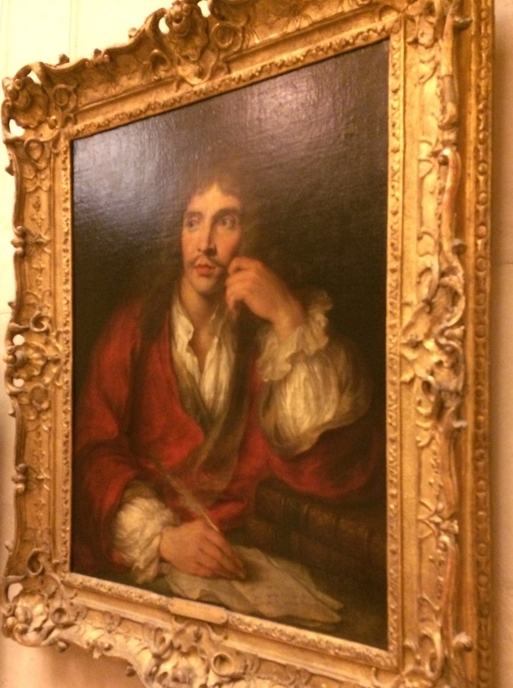 Portrait de Moli!re, peinture, Comédie française