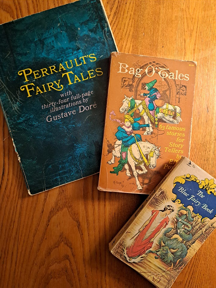Fairy tale book covers and illustrations