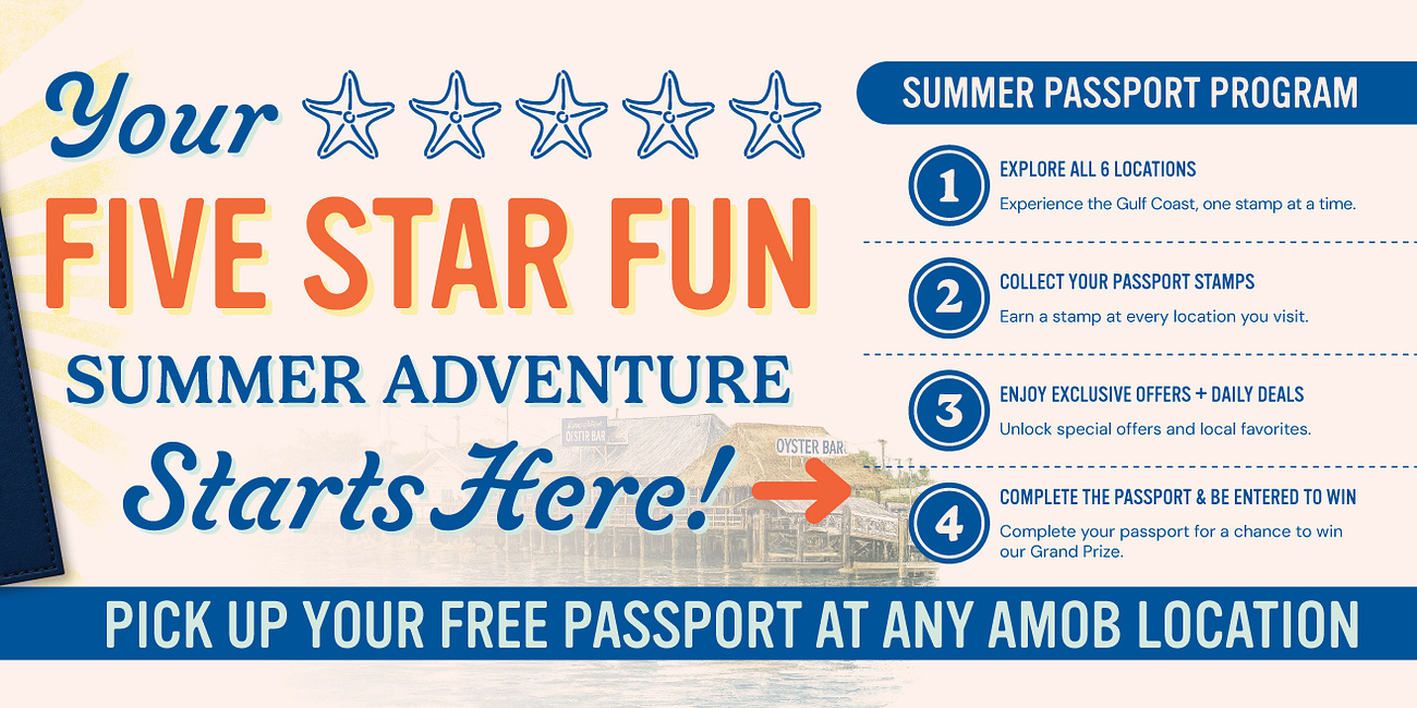 Anna Maria Oyster Bar Launches AMOB Summer Passport