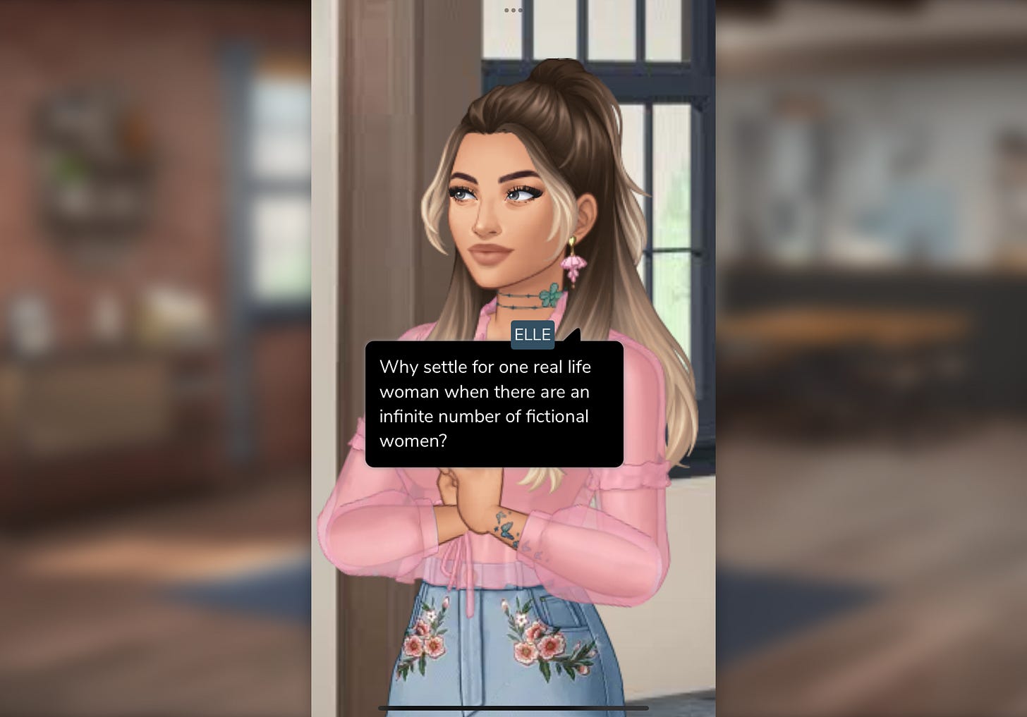 Elle: Why settle for one real life woman when there are an infinite number of fictional women?