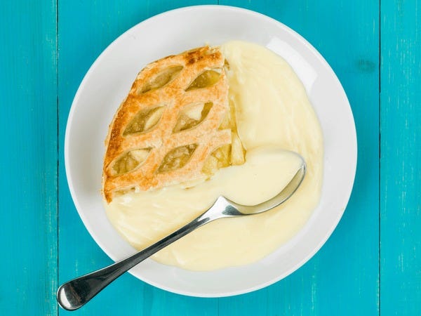 Baked Goods Apple Custard Pie With Cinnamon Streusel 37+ Thousand Apple Pie  Cream Royalty-Free