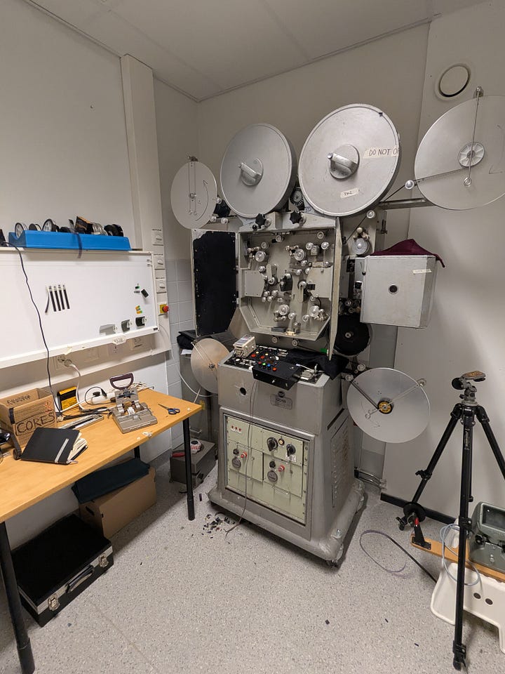 16mm film development