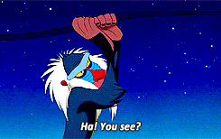 Ha ! You See ! Lion King's Rafiki Gif