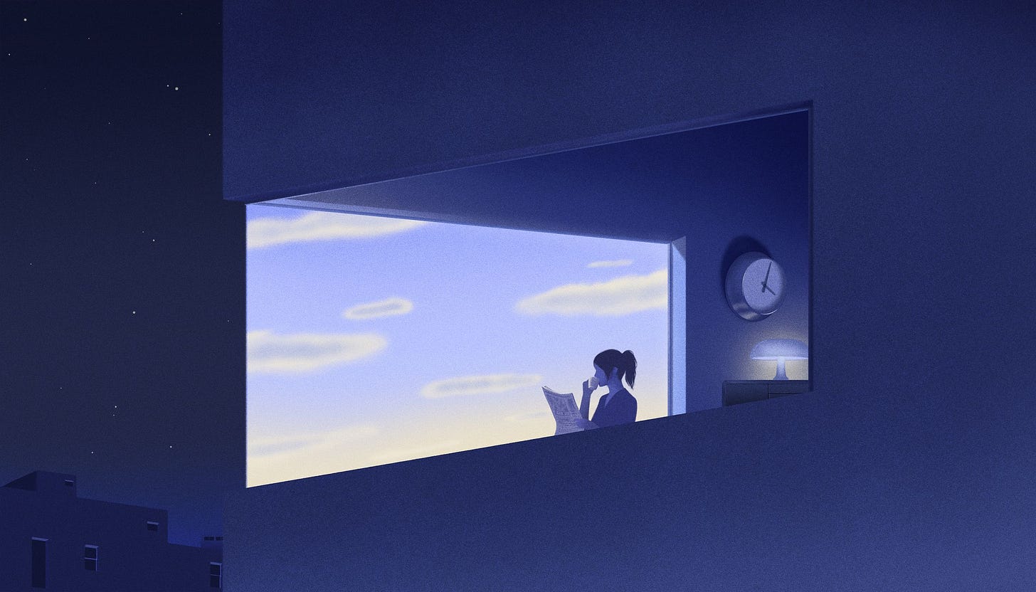 Image may contain Silhouette Nature Outdoors Sky Lighting Adult Person Photography Face and Head