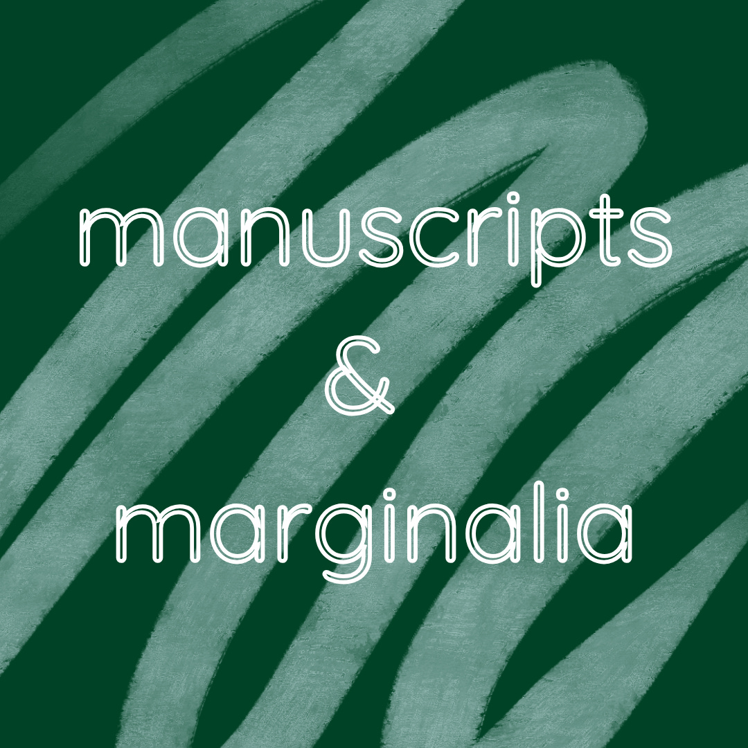 manuscripts & marginalia