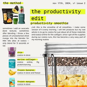The productivity edit #2 | Nov 17th, 24
