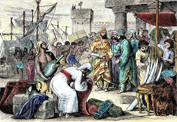 Ancient Phoenician traders in port available as Framed Prints, Photos, Wall  Art and Photo Gifts #5877778