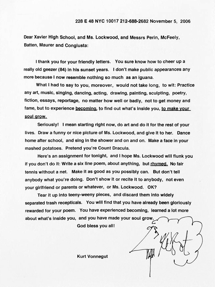 Make your soul grow' - by Shaun Usher - Letters of Note