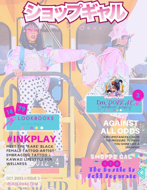 Gyaru Magazine, Personal Branding Mag, Neurodivergent artist