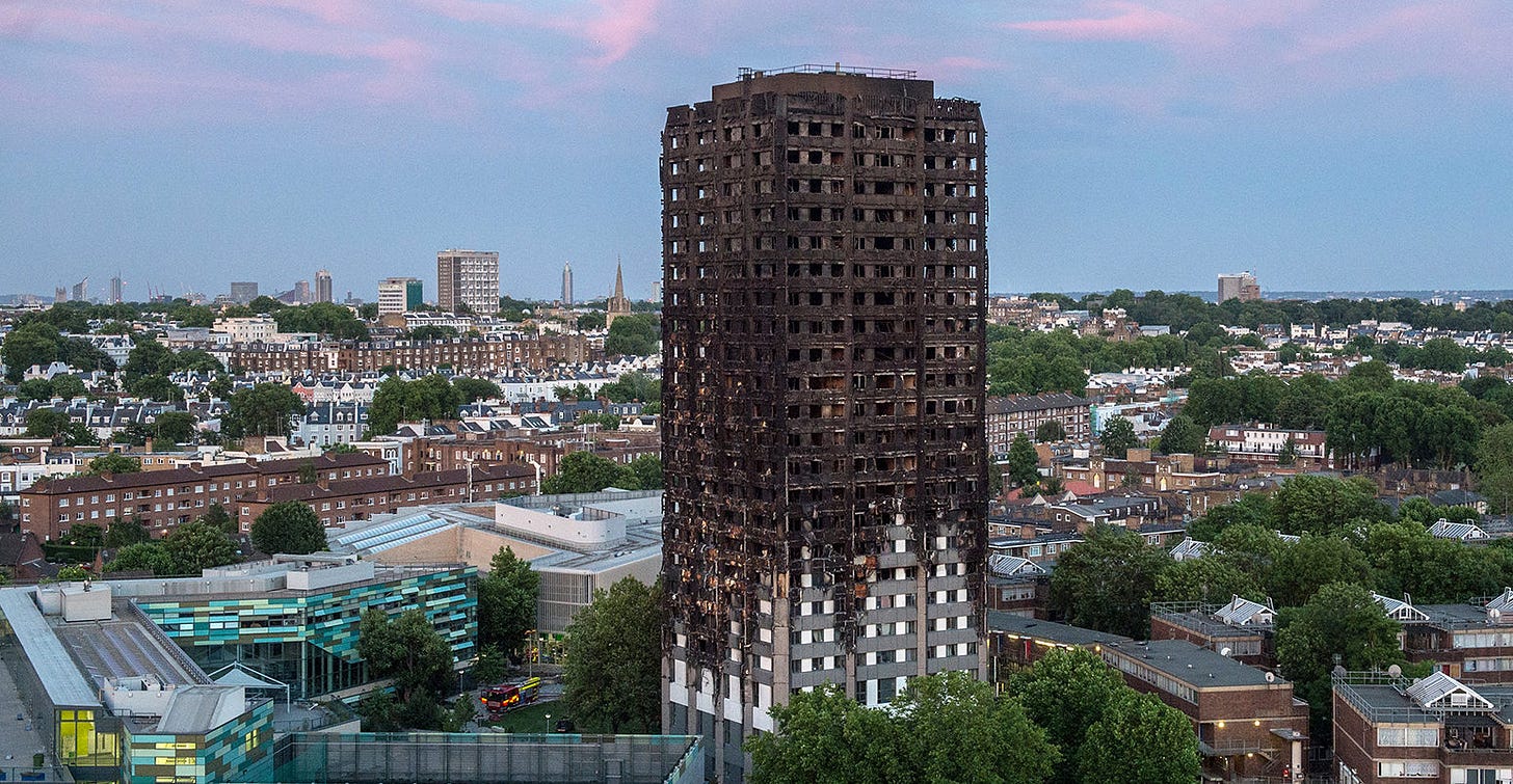 Factcheck: Grenfell Tower fire and the Daily Mail's 'green targets' claim -  Carbon Brief