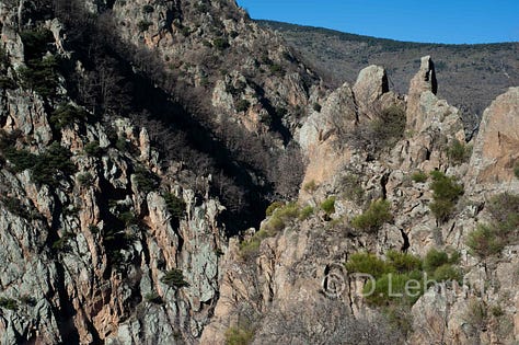 The gallery shows three photos of the Canigou mountain massif, 2015, Oriental Pyrenees (photo/Dorothée Lebrun).