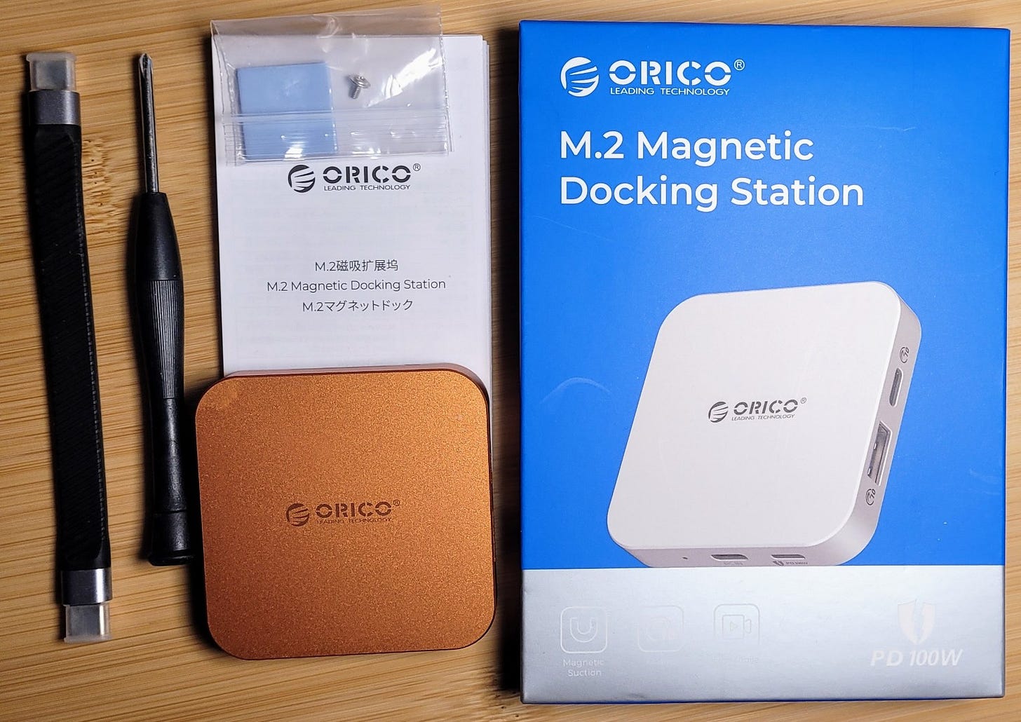 ORICO package and contents