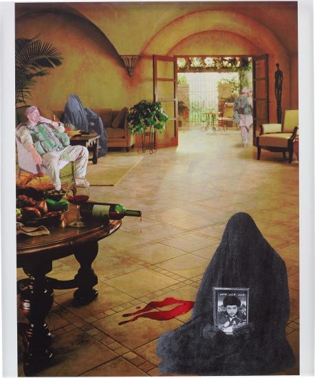 Martha Rosler | Wine (Muktada) (from the series Bringing the War Home: House Beautiful, New Series) (2004) | MutualArt Martha Rosler | Wine (Muktada) (from the series Bringing the War Home: House Beautiful, New Series) (2004) | MutualArt