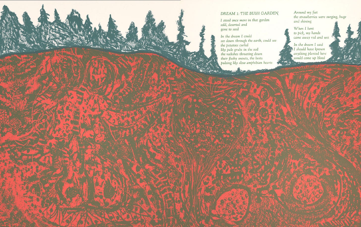 A red and green drawing of a forest

AI-generated content may be incorrect.